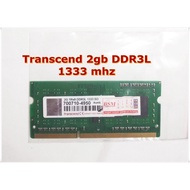 Transcend 2G 1Rx8 DDR3L 1333 SO ram laptop mac netbook pc3l-10600 1333mhz