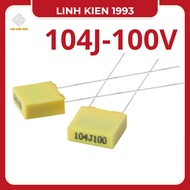 Set of 4 gold capacitors 104j100v capacitors 104j100v capacitors 104j100v capacitors 100nF