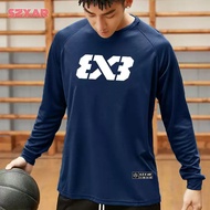3V3 Basketball Training Suit Shooting Suit Long Sleeve American Autumn Raglan Sleeve T-Shirt Sweatsh
