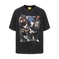 Irving Irving Irving American Washed Washed Short T Short Sleeve oversize T-shirt Dropped Shoulders 