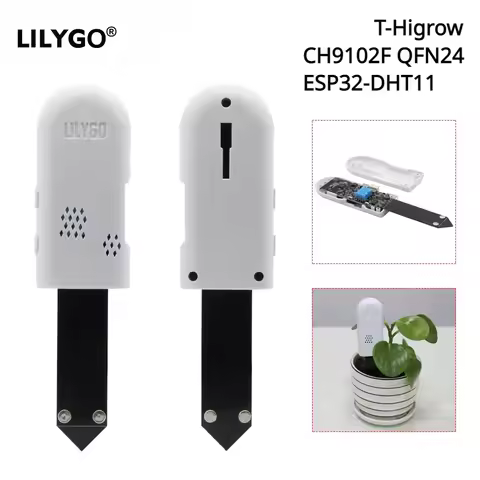 LILYGO® T-Higrow ESP32 Soil Tester DHT11 BEM280 Garden Flowers Temperature Moisture Sensor WiFi Blue