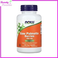 NOW Foods - 鋸棕櫚漿果 550毫克 100粒素食膠囊 [香港行貨] 此日期前最佳:2027年06月30日