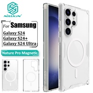 Nillkin Sang Trọng Mềm Silicone MagSafe Ốp Lưng Cho Samsung Galaxy S25 S25 Plus S25 Ultra S24 S24 Pl