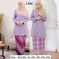 💥(SIZE XS-5XL) TEMA SEDONDON BAJU KURUNG LILAC PURPLE RAYA 2025 - KURUNG RIAU MODEN BATIK SONGKET BR