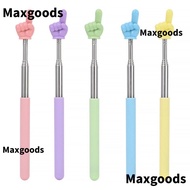 MAXGOODS Teaching Pointer, Telescopic Rod Finger Design Finger Reading Sticks, Professional Stainles
