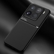 全城熱賣 - 適用於小米 15 Pro 摩紋磁吸手機殼PC+TPU手機套（黑色）
