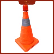 Kj Road Cone Folding Safety Traffic Foldable Cone Rubber/Traffic Cone 30cm 40cm 60cm Free Lamp