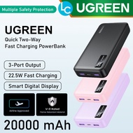 UGREEN Compact 20000mAh PowerBank USB-C PD 20W USB-A 22.5W Fast Charging Power Bank (UG-PB312-25683)