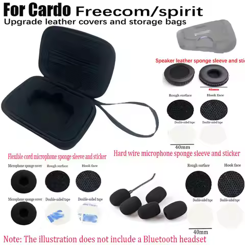 For Cardo Freecom/spirit motorcycle helmet Bluetooth Accessories sponge and bag