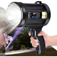 90000LM Powerful Spotlight Flashlights Super Bright Rechargeable Solar Spot Light Outdoor Camping Bo