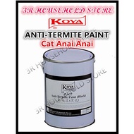 KOYA 4liter P-627 ANTI -TERMITE PAINT~BLACK Cat anai anai anti-termite paint 4000ML