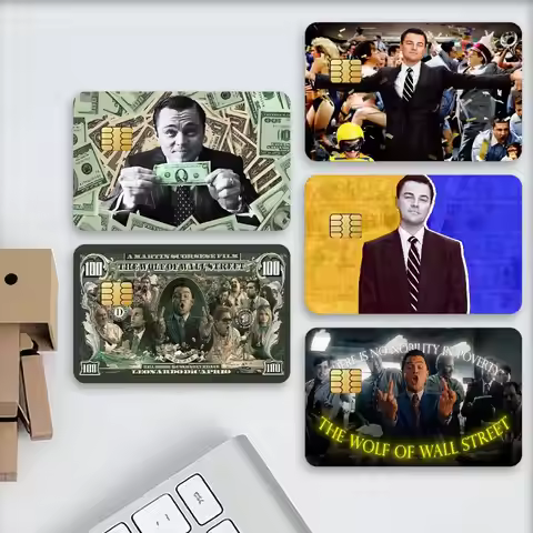 Movie The W-Wolf Of Wall S-Street K Credit Card Stickers Skin For Bank Debit Decorative Protection S