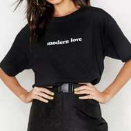 Women Boohoo Short Sleeve Modern Love Casual Fashion Oversized Tee Shirt In Black