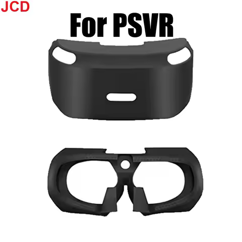 JCD Soft Silicone PSVR Case for VR Headset Glasses Protector Anti-slip Rubber Skin for PS4 VR contro