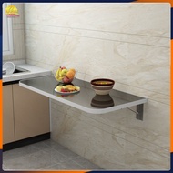 Wall-mounted folding table dining table with wall table kitchen wall operating table perforated wall