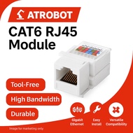 CAT6 RJ45 Keystone โมดูลแจ็ค UTP ไม่ต้องใช้เครื่องมือ IDC 8P8C 1Gbps 250MHz T568A/B วอลเพลท/แพทช์พาแ