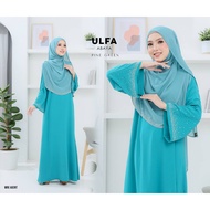 EKSKLUSIF ABAYA ULFA WITH SHAWL [JUBAH MANIK BATU][PINE GREEN]