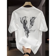 KATUN Men's summer t-shirt 100% cotton creative cigarette 100 percent pair trend short sleeve