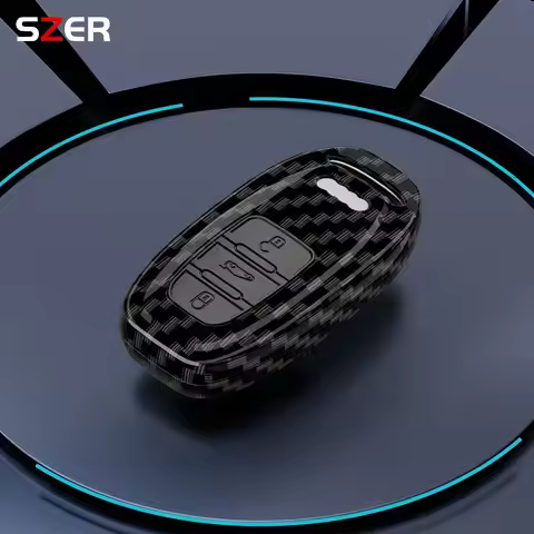 ABS Carbon Fiber Car Key Case Cover For Audi A1 A3 8P A4 B9 A5 A6 C7 8S 8W A7 A8 Q3 Q5 Q7 4M S4 S5 S