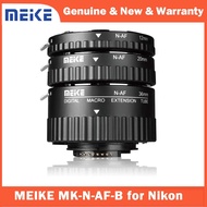 yuan6 Meike N-AF-B Auto Focus Macro Extension Tube Set 12 20 36mm Adapter Ring For Nikon D3100 D5000 All DSLR AF AF-S DX Camera Lens DSLRs Lenses