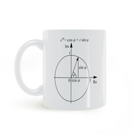 E+1 = 0 Euler Mathematics Formula Mug Teacher's Day Free Mathematics Teacher Ceramic White Cup