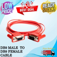 DB9 MALE TO DB9 FEMALE CABLE 1.5 meter