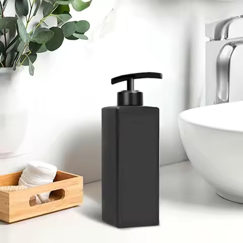 Matte Black 304 Stainless Steel Soap Dispenser Square Design Soap Dispenser Liquid Soap Dispenser fo