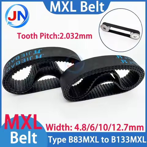 MXL Timing Belt B83MXL B86MXL B105MXL B112MXL B126MXL B133MXL Synchronous Width4.8/6/8/10/12.7mm 3D 