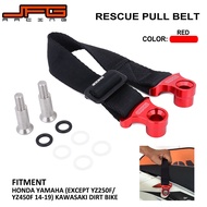 JFGแข่งสีแดงรถจักรยานยนต์จักรยานสกปรกด้านหลังกู้ภัยสายมัดผูกวงสำหรับCR CRF XR YZ YZF WRF KX KXF KLX