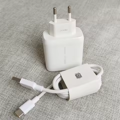 Original 65W OPPO Supervooc Charger EU Fast Charging Adapter For OPPO Reno 5 6 7 Pro Find X9 X8 X7 X