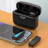 Enterprise Procurement J80 Lavalier Microphone One for Two Outdoor Live Interview Video Radio Noise 