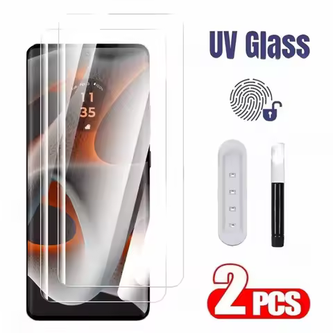 2PCS Curved Full Glue UV Tempered Glass For Motorola Edge 50 Pro 40 Neo 30 Fusion Ultra X30 Screen P