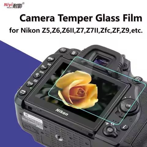 Camera Temper Glass Film for Nikon Z mount Cameras Z5 Z6 Z7 Z6II MARK II Z7 Z7II ZFC Zf Z6III Z8 Z9 