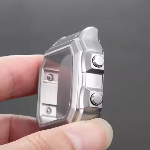 For Casio 3299 AE-1200 case women's men's stainless steel bezel silver metal case AE1200 waterproof 