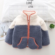 ZZOOI Boys Coats Autumn Winter Children Thick Velvet Jackets Clothes For Baby Girls 1 To 5 Years Old