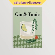 Fomex wall paintings, Gin & Tonic, double-sided adhesive, printed on request
