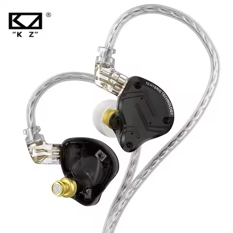KZ ZS10PROX 4BA 1DD HIFI Bass Metal Hybrid in-ear Earphone Sport Noise Cancelling Headset Earbuds KZ