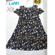 Linen fishtail dress large size 70 KG -80 KG-90 KG