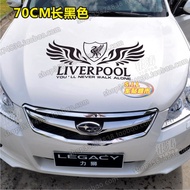 [Quick Shipment] Car Sticker Reflective Team Car Sticker Liverpool Wings Rear Windshield Hood Head C