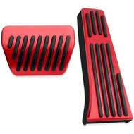 2PCS Anti-Slip No Drilling Aluminum Brake Gas Pedal Pad Cover,Compatible with BMW Series X3 X4 X5 X6