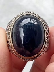 ✅ Cincin Bacan Doko Hitam ( Batu Akik Natural asli Ternate )