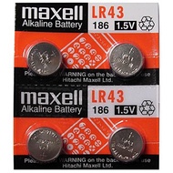 【Maxell】鈕扣型電池LR43 (10顆裝)