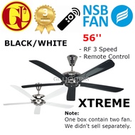 [READY STOCK] NSB XTREME 5 Blades Ceiling Fan 42'' 54" Pack of 2 With Remote Control