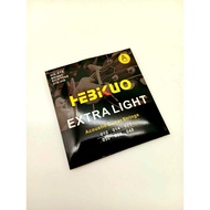 HEBKUO ACOUSTIC GUITAR STRING (AVAILABLE: HG-010, HG-011, HP-010, HP-011)