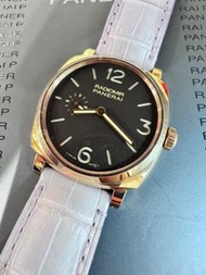 🧺洗衣街🧺🌈🌈新返貨啦🌈🌈Panerai Radiomir Pam00513🖤原裝黑面 透底 手動上鍊 2017年錶 有證書 18K玫瑰金扣🖤KCB1419（旺角洗衣街店）