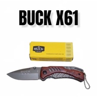 SURVIVAL KIT PISAU LIPAT MINI BUCK X61 PISAU CAMPING Berkualitas