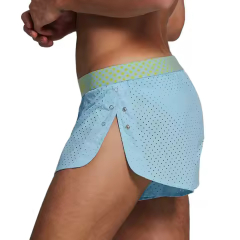 Solid color, men's mesh breathable men's shorts, boxer men's boxers 240503