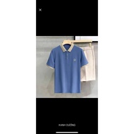 Men's polo T-shirt Men's polo T-shirt with elegant youthful 6-color collar 2024