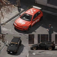Fuji 1:64 Honda Civic EG6 Civic Mk5 Rocket Alloy Free Car Model Collection