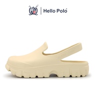 Hello Polo รองเท้าแตะ รองเท้าหัวโต ส้นหนา 3.2 ซม  กันลื่น เบาสบาย สําหรับผู้หญิง คลายเมื่อยเท้า และผู้ชาย เหมาะกับฤดู HP8025